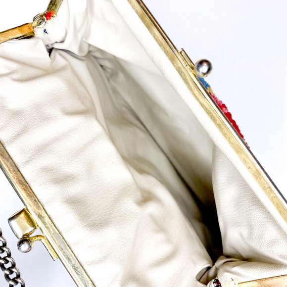 Vintage Floral Tapestry Purse - Picture 5 of 7